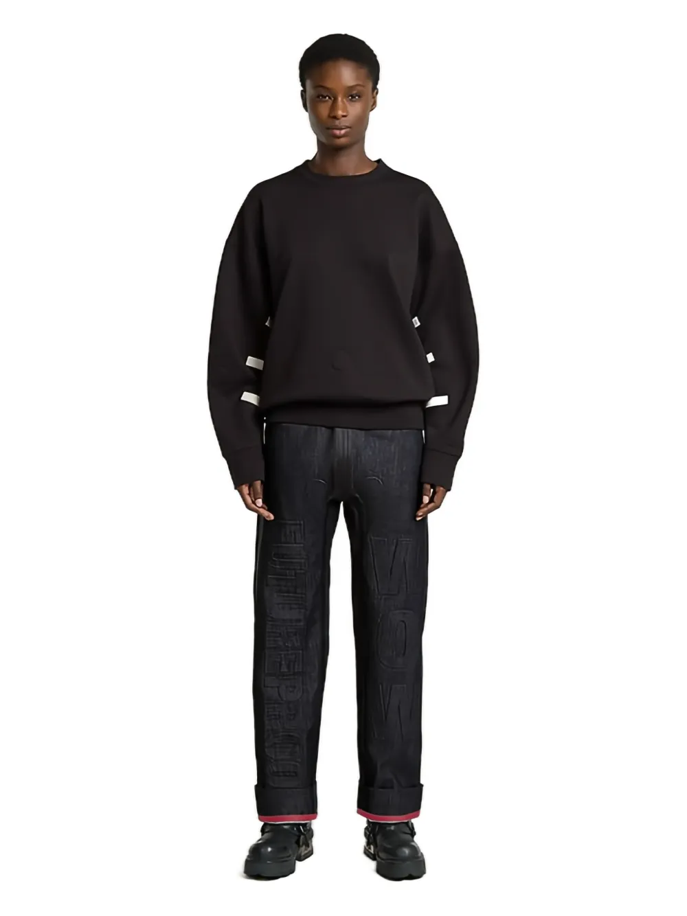 Walter Van Beirendonck Sweater met tekst Zwart