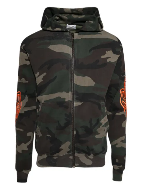 Warren Lotas camouflage-print zip-up hoodie 