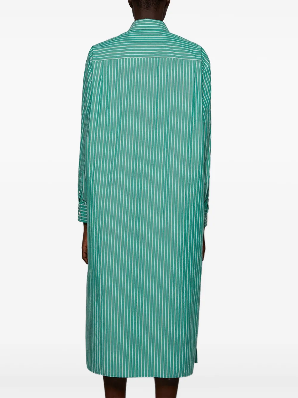 The Row Gestreepte blousejurk Groen