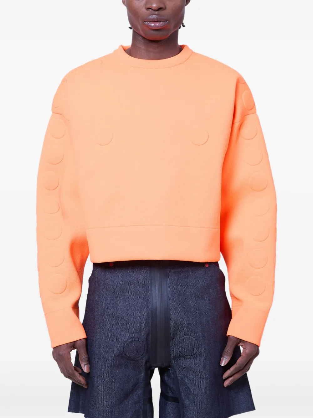 Walter Van Beirendonck X G-star Embossed Sweater In Orange