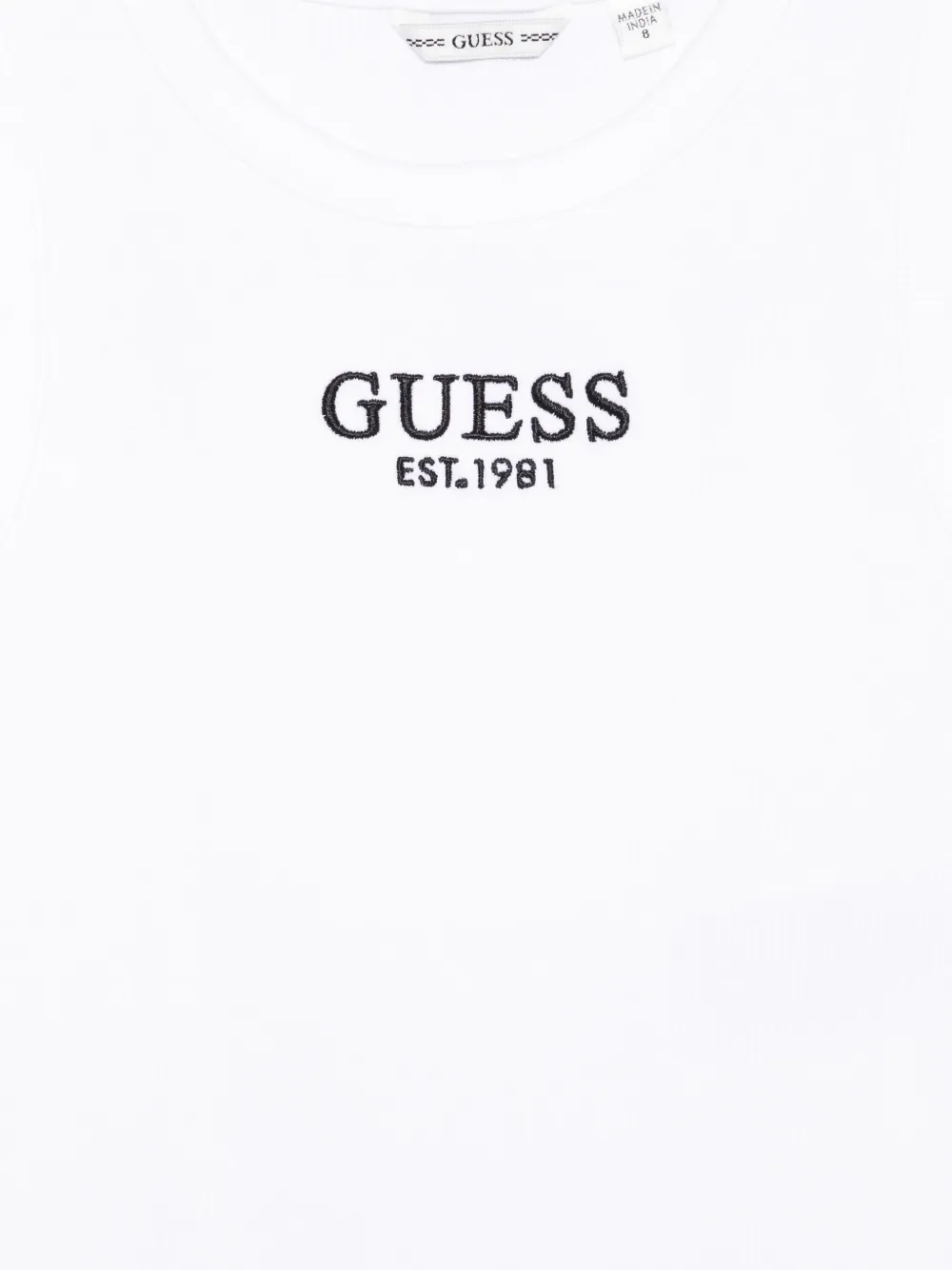 guess kids Tanktop met geborduurd logo Wit