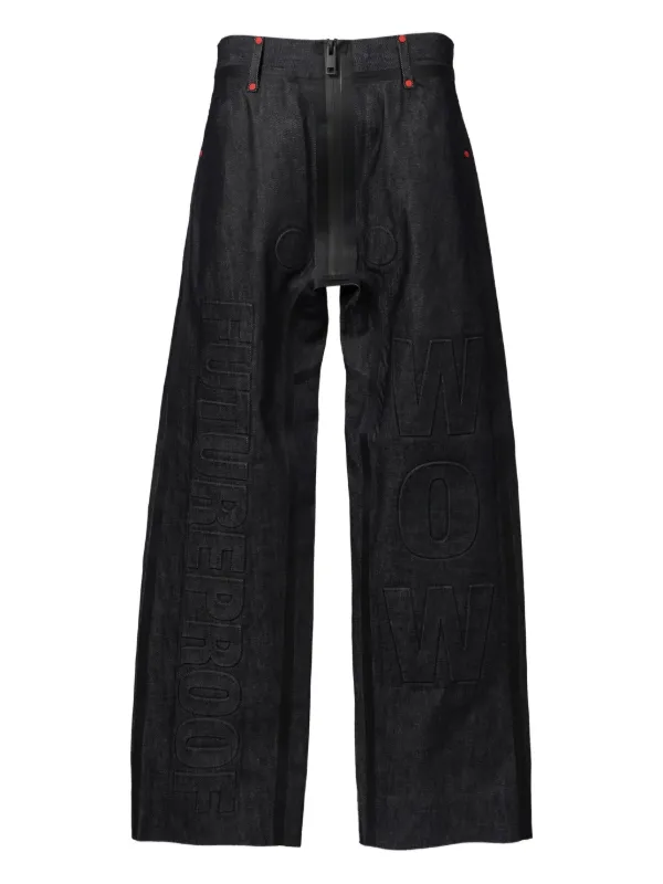 Walter Van Beirendonck Logo-print Jeans in Blue