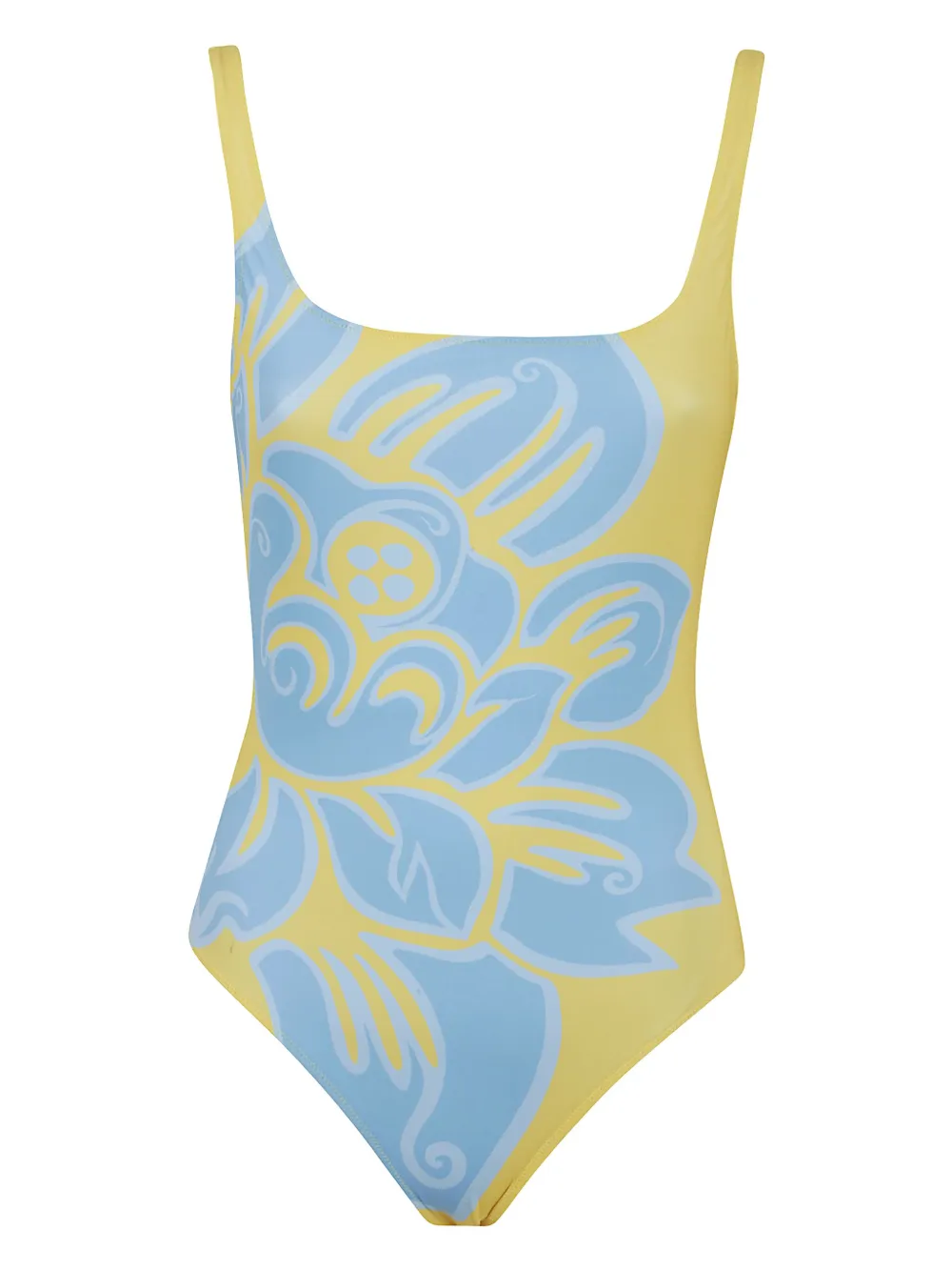 floral-print swimsuit