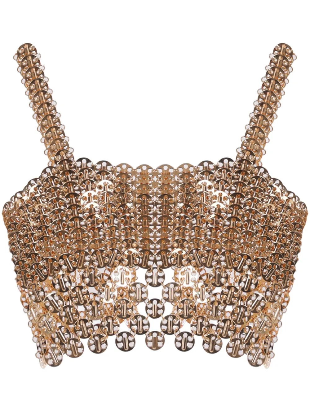 chain-link crop top
