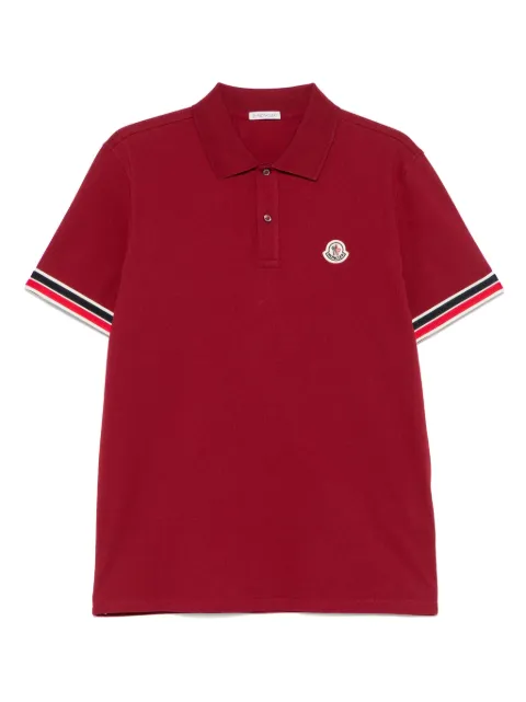 Moncler logo-patch polo shirt
