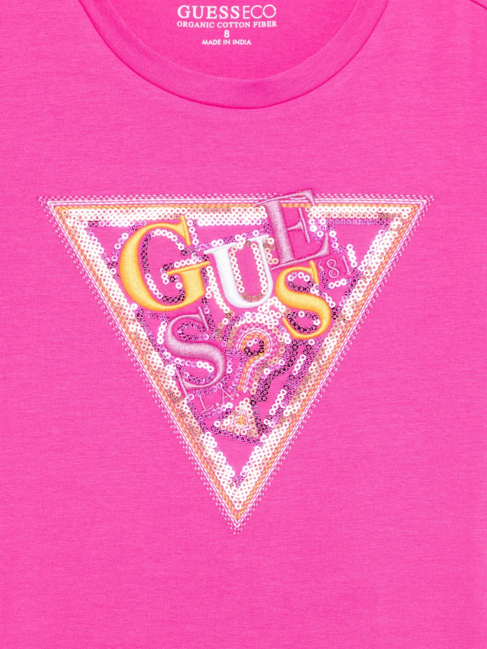 guess kids T-Shirt mit Logo-Stickerei | Tops | Image 3