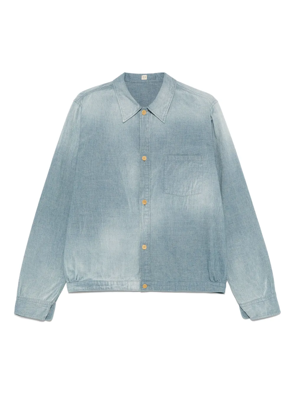 faded-effect shirt jacket