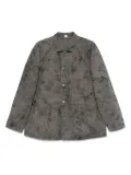 TAIGA TAKAHASHI fadede-effect jacket - Grey