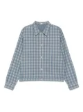 TAIGA TAKAHASHI checked shirt jacket - Blue