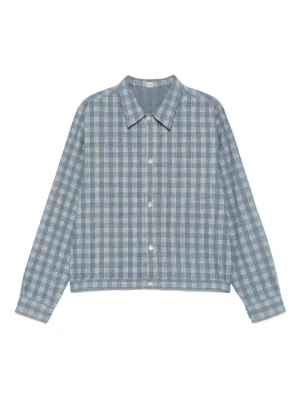 Sacai ストライプ オーバーシャツ | ブルー | FARFETCH JP