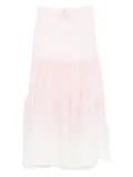 ERMANNO FIRENZE tiered maxi skirt - Pink