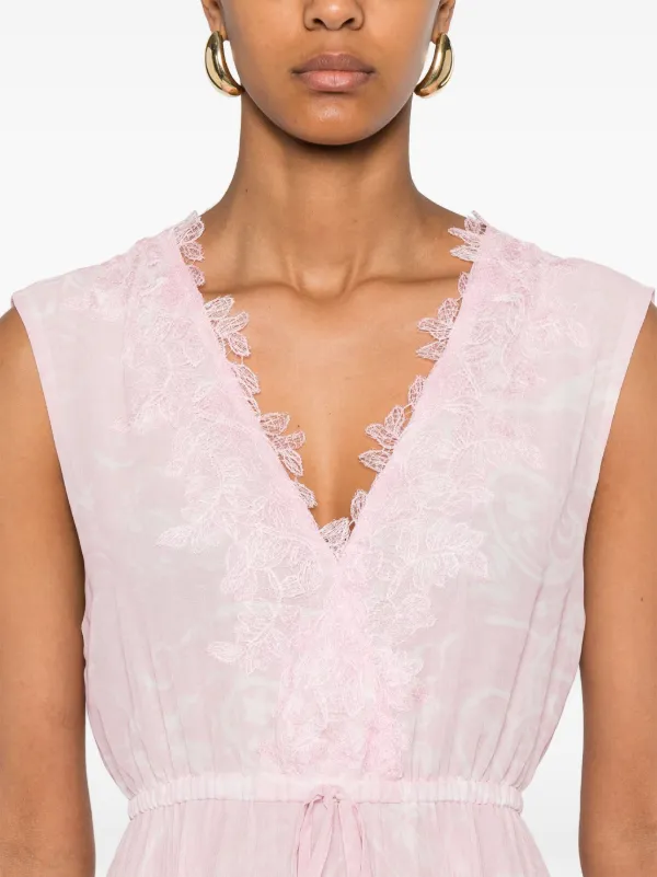 ERMANNO FIRENZE plissé-detailed Maxi Dress | Pink | FARFETCH