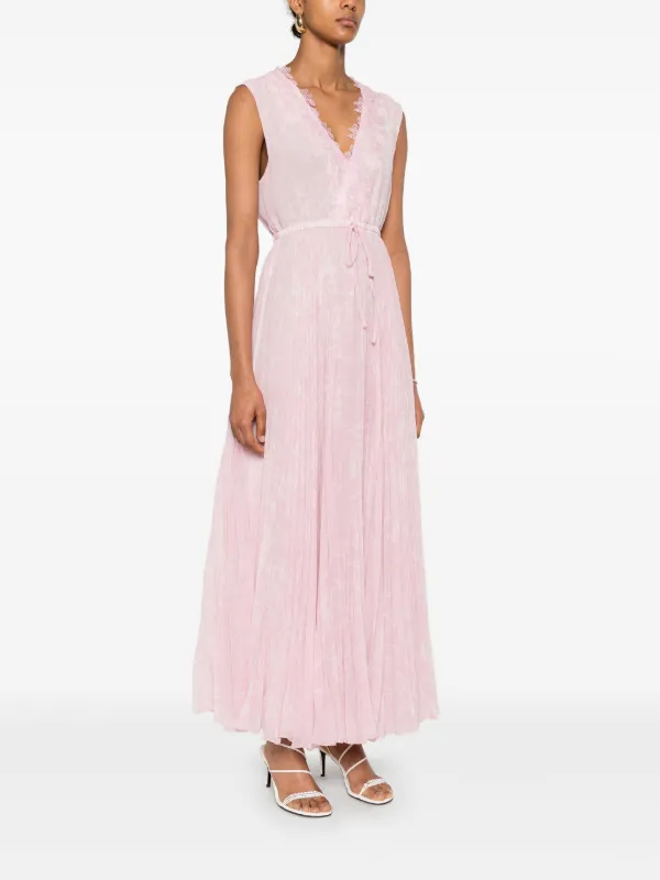 ERMANNO FIRENZE plissé-detailed Maxi Dress | Pink | FARFETCH