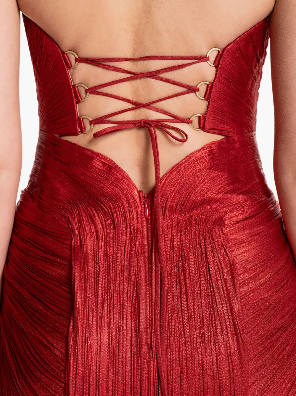 Maria Lucia Hohan Noor シルクドレス | レッド | FARFETCH JP