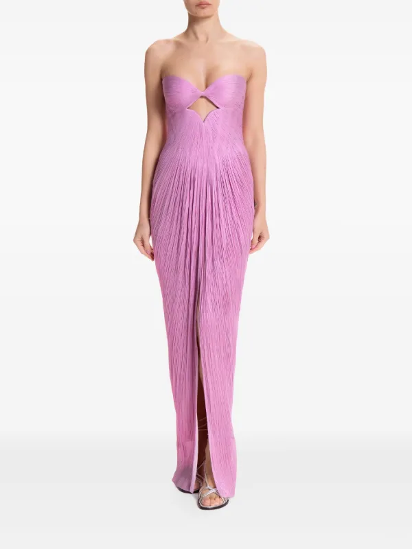【Maria Lucia Hohan】定価26万＊新品未使用　イブニングドレス Maria Lucia Hohan ストラップレス ドレス | ホワイト | FARFETCH JP