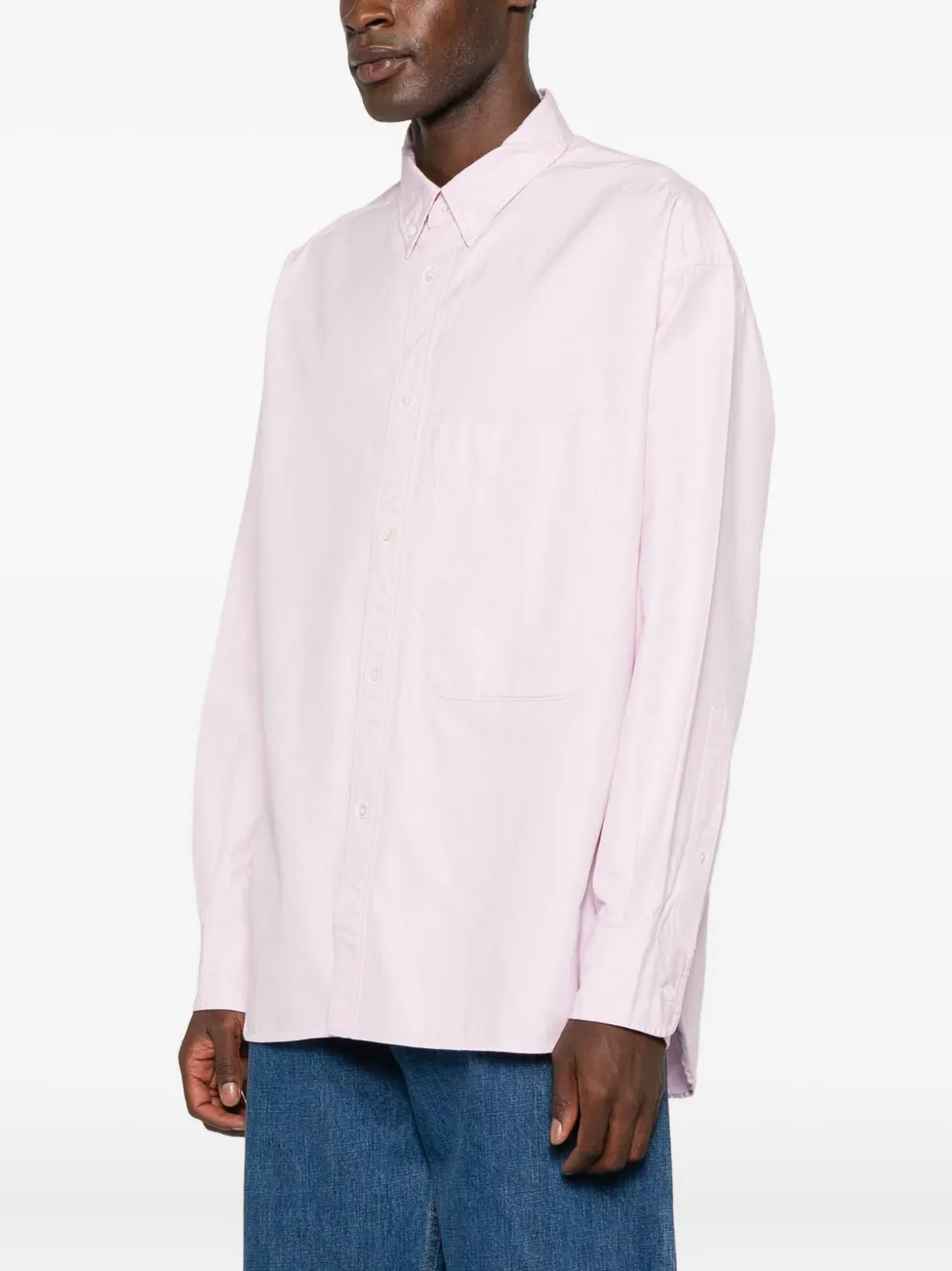 Studio Nicholson x Beams Plus Oxford overhemd Roze