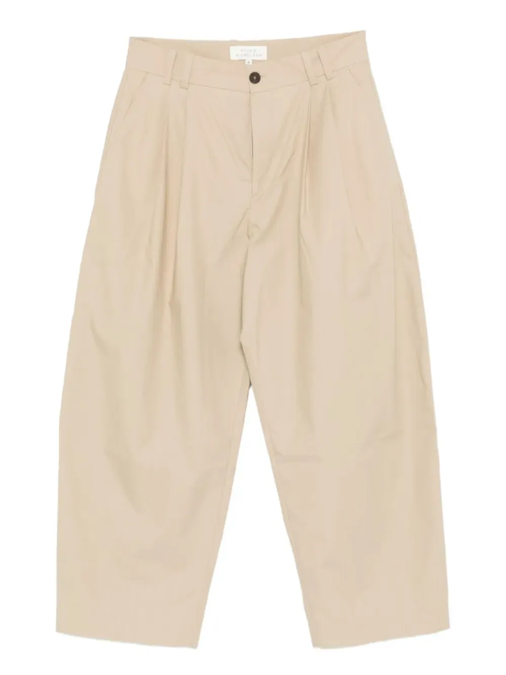 Studio Nicholson Broek met geplooid detail Beige
