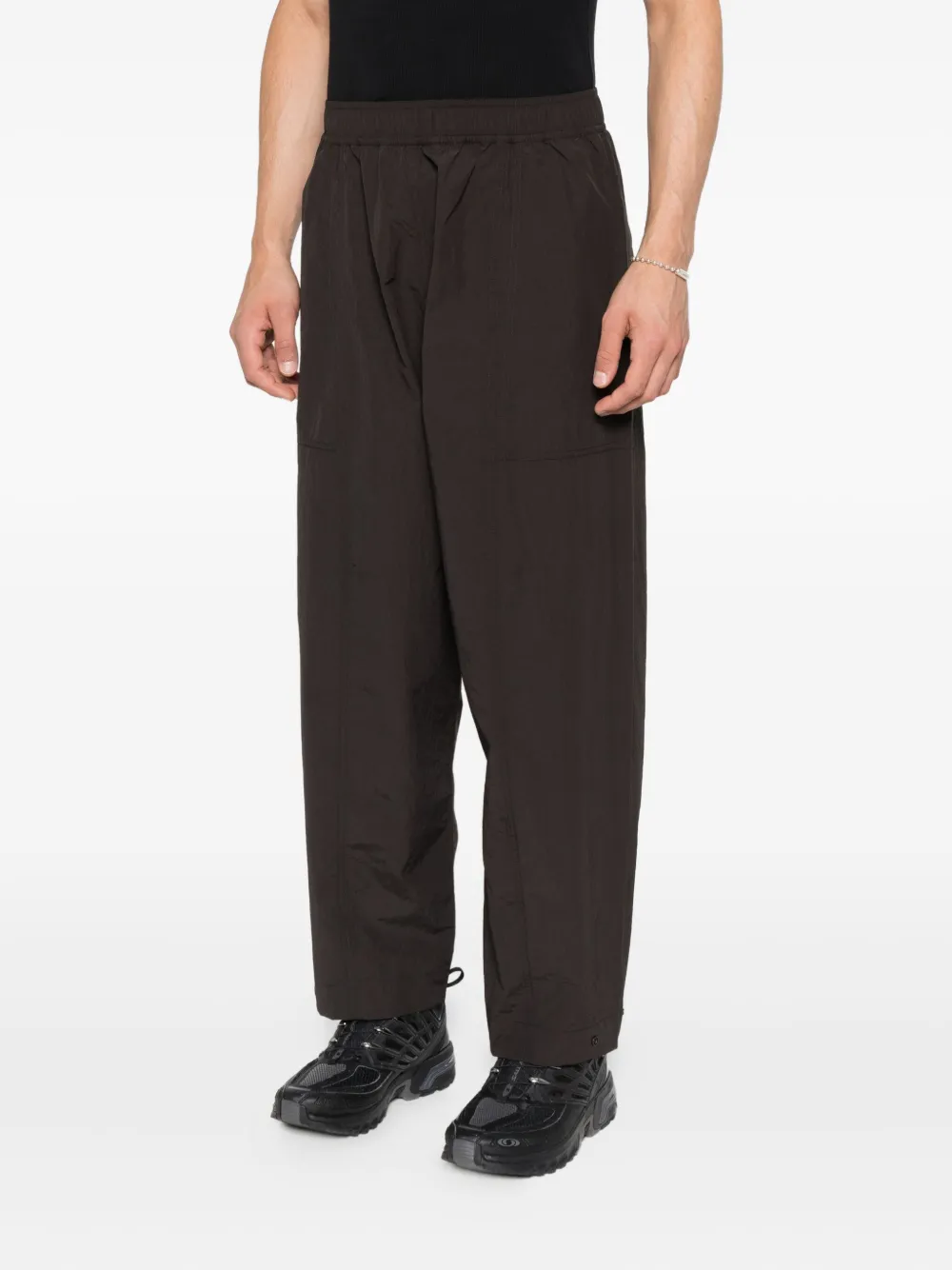 Studio Nicholson Broek met elastische taille Grijs