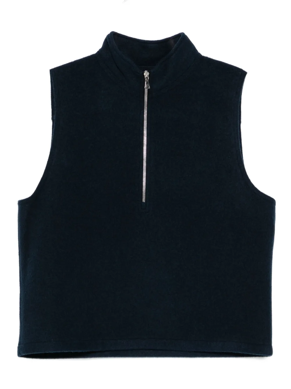Rier virgin wool zip-up gilet | Blue | Image 1