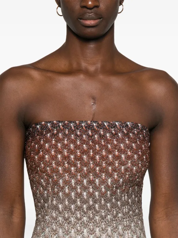 【新品未使用】Missoni  140cm 190cm 綿100 Missoni - Ivory Multicolor Chevron Print Dress | Mitchell Stores