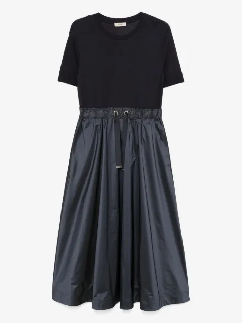 Herno drawstring panelled midi dress