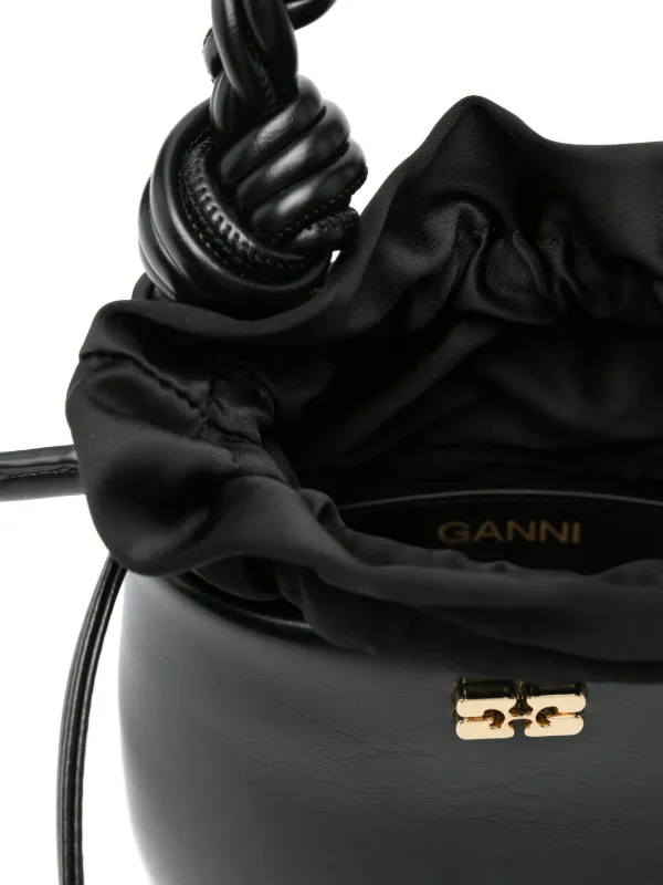 GANNI Mini Bou Bucket Bag | Black | FARFETCH