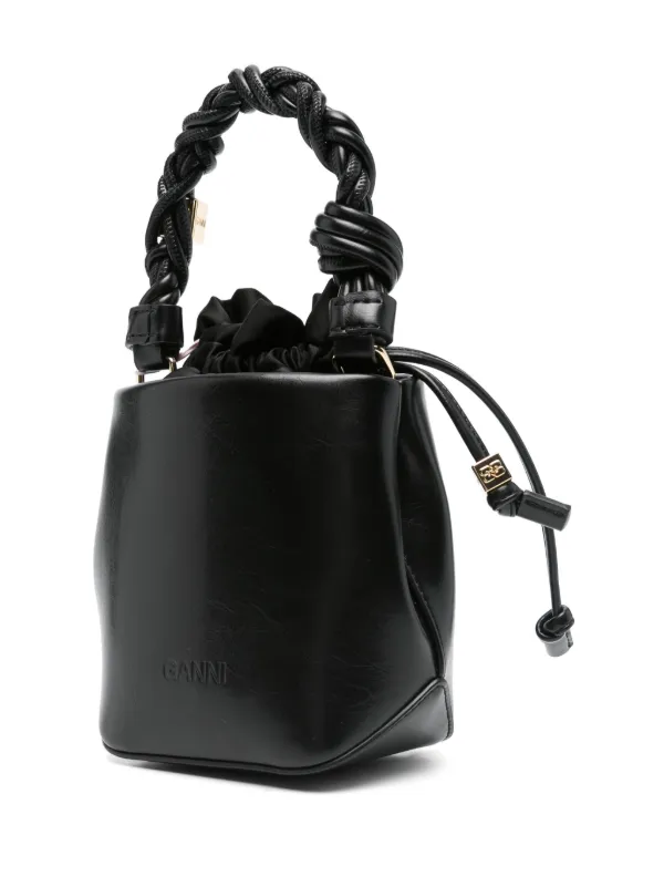 GANNI Mini Bou Bucket Bag | Black | FARFETCH