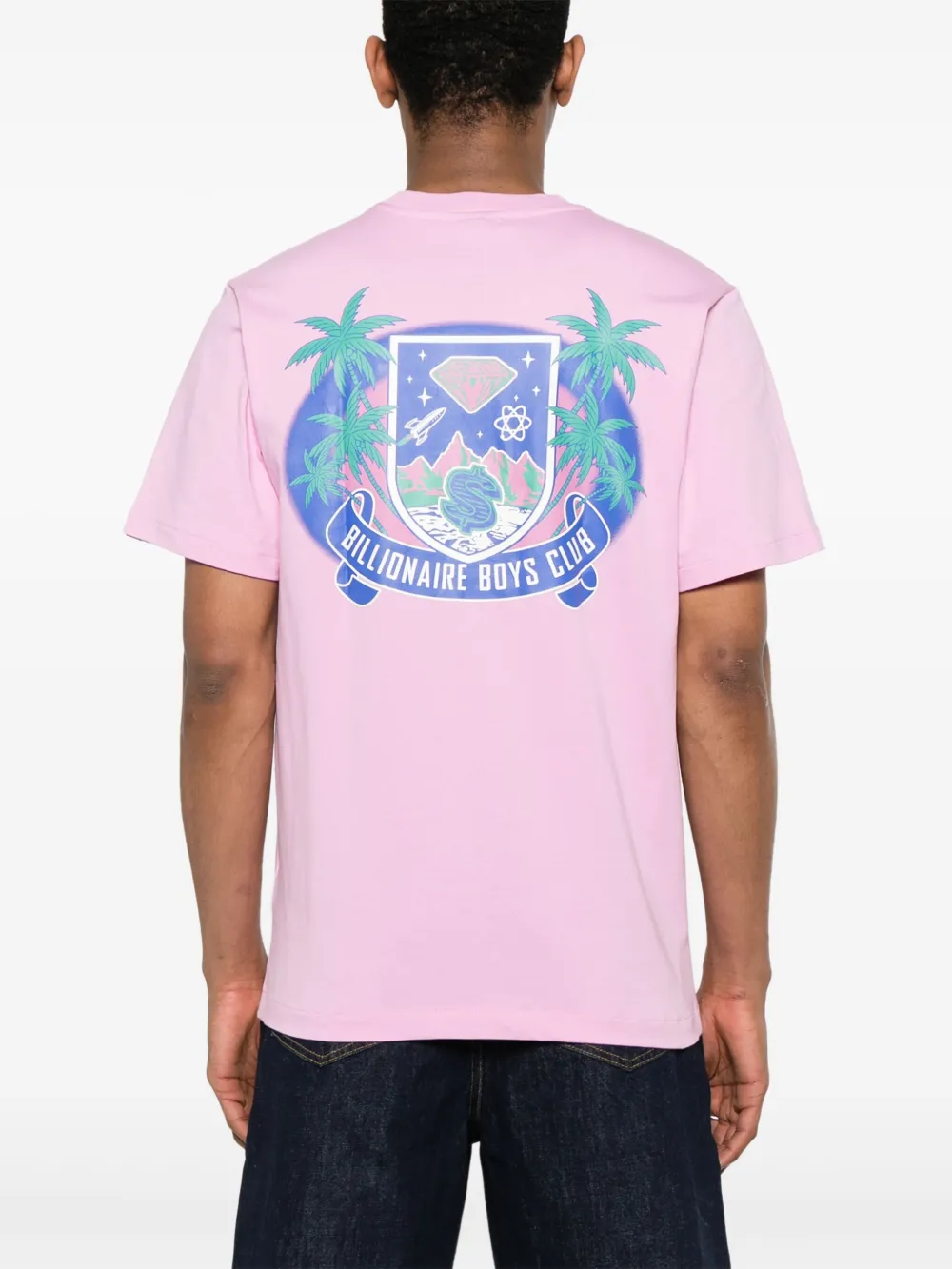 Billionaire Boys Club Tropical Crest T-shirt Roze