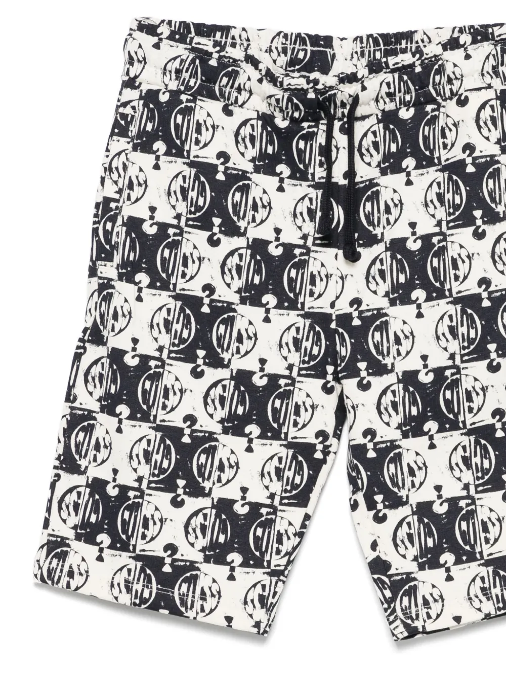 guess kids Bermuda shorts met logoprint Blauw