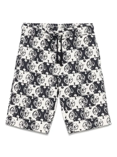 guess kids bermudas con logo estampado