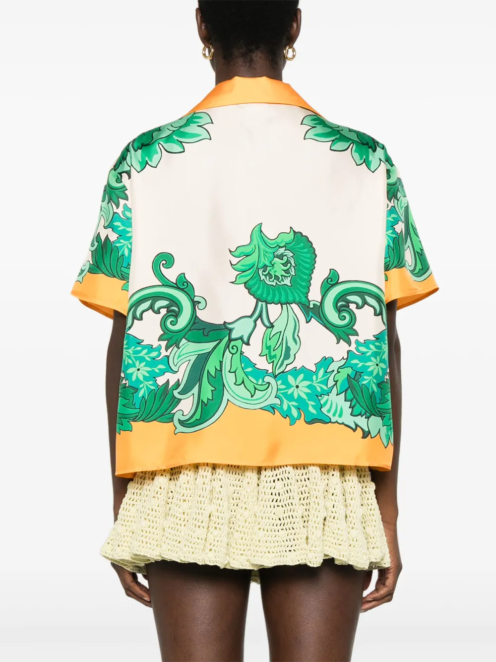 ETRO Blouse met paisley-print Oranje