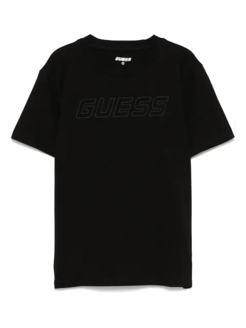 guess kids logo-embroidered T-shirt