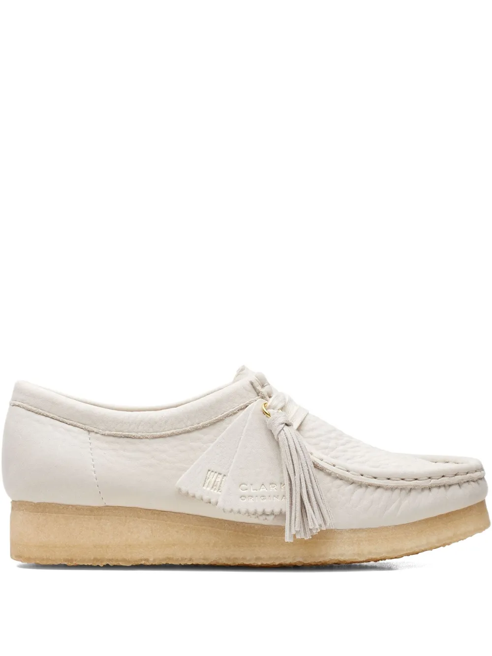 Clarks Originals Wallabee "White Nubuck" loafers Beige