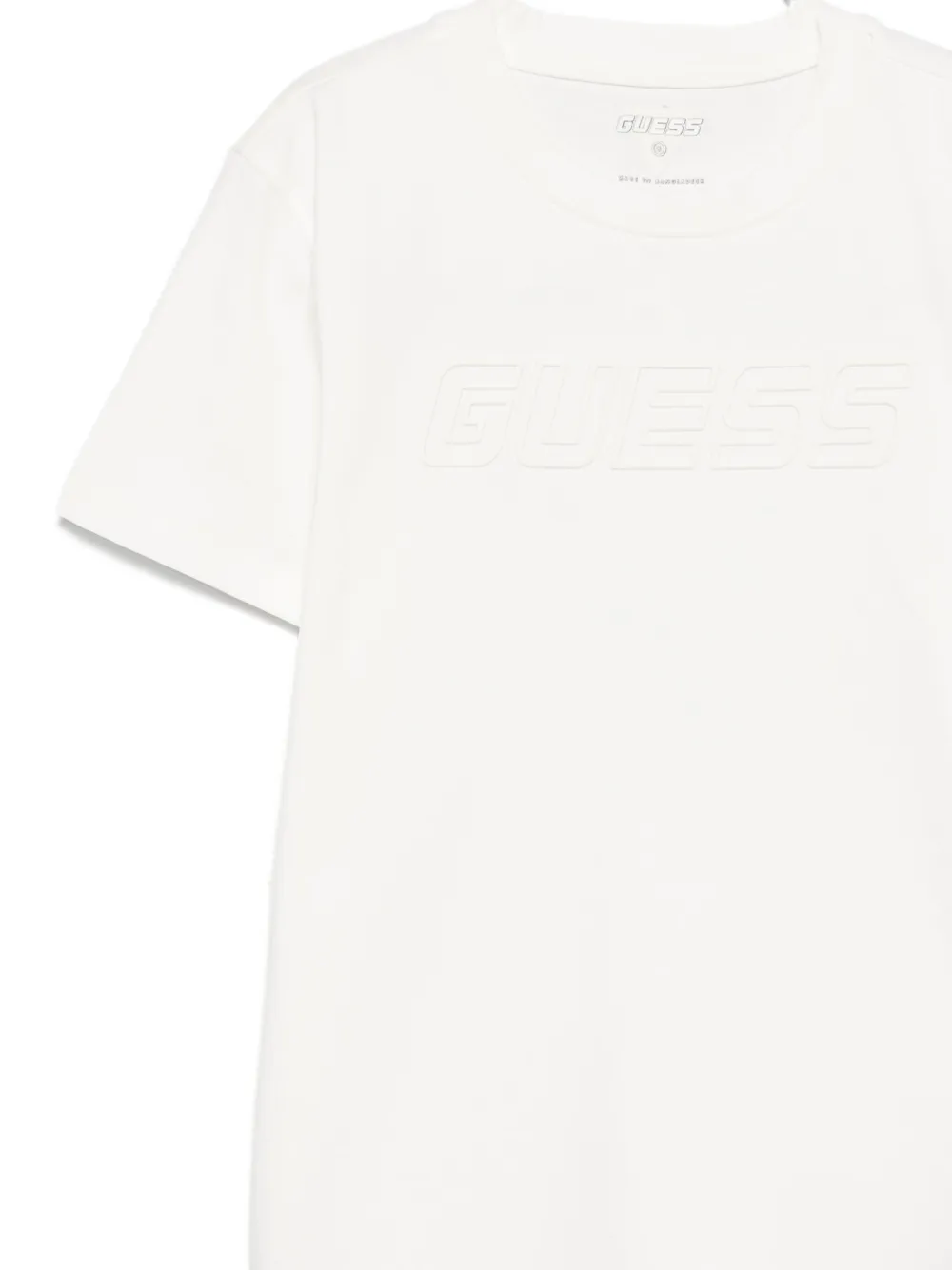 guess kids T-shirt met geborduurd logo Wit