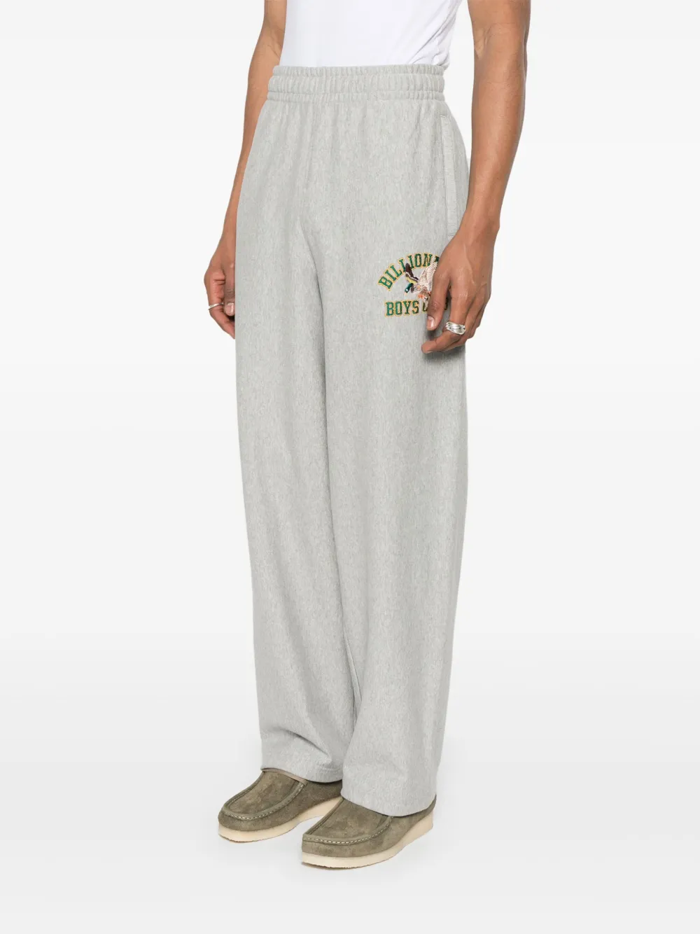Billionaire Boys Club Duck Varsity Wide-leg Track Pants In Grey