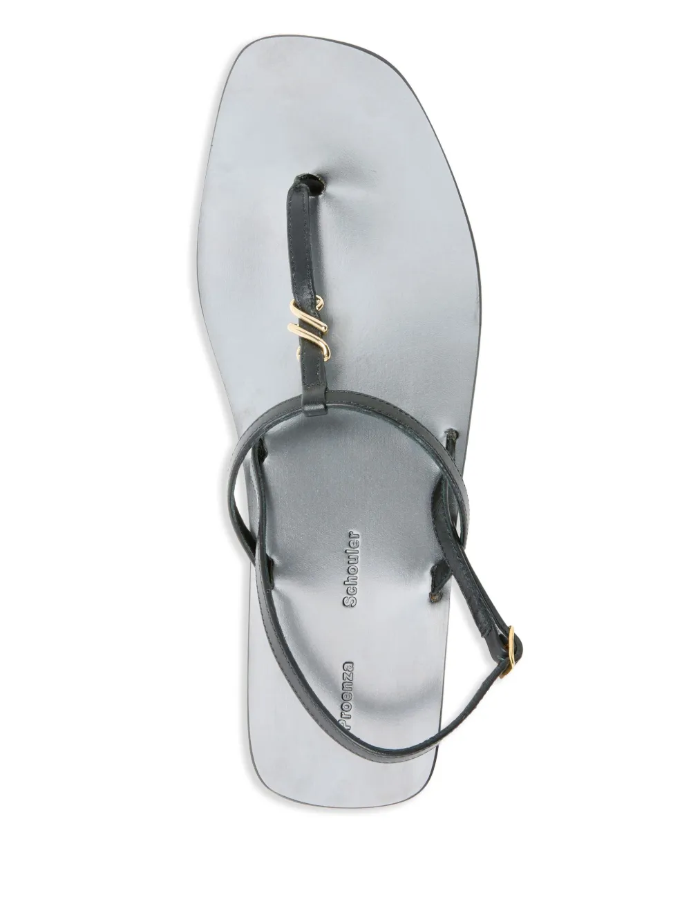 Proenza Schouler cross-strap flat sandals Black