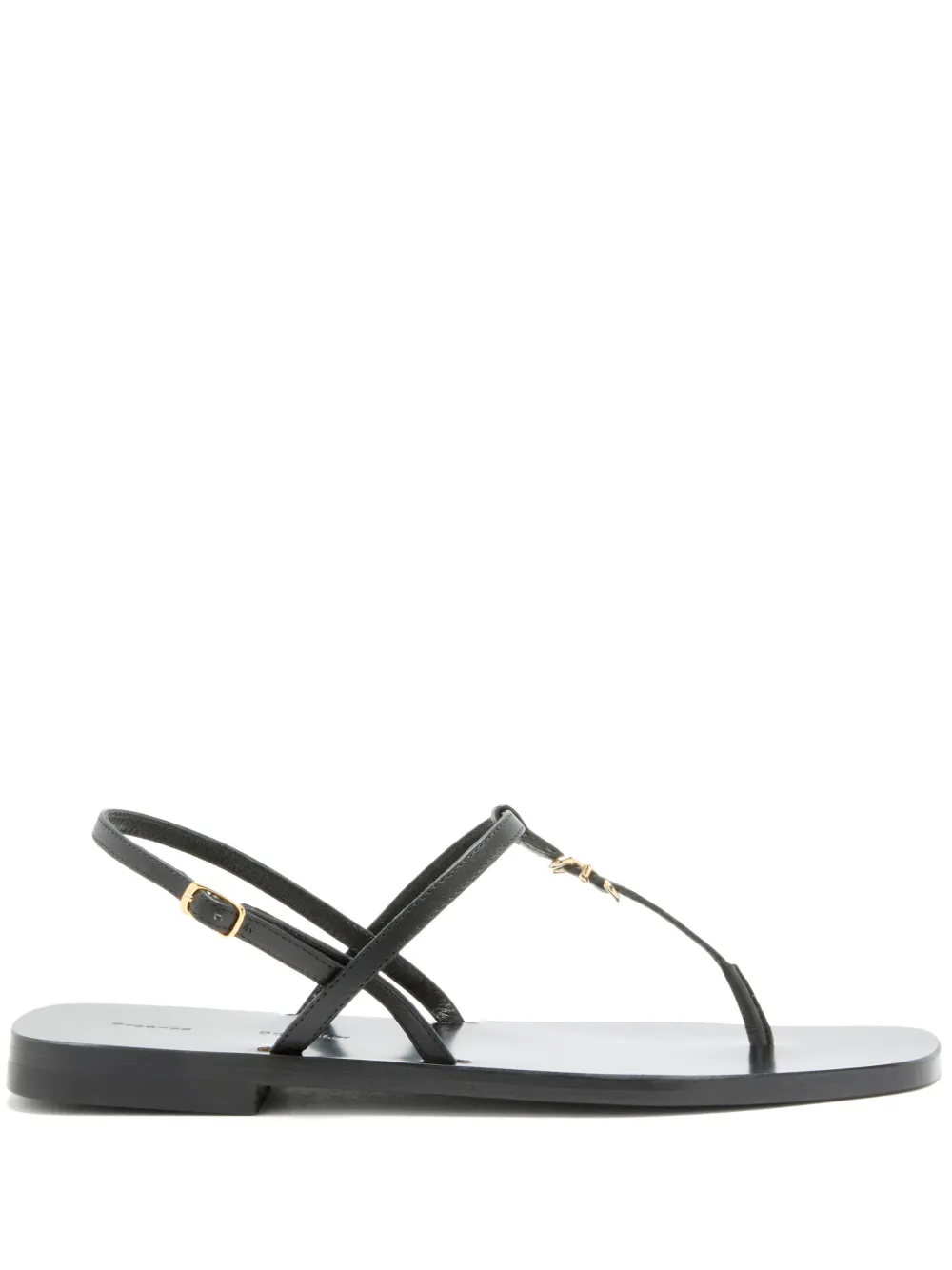 Proenza Schouler cross-strap flat sandals Black