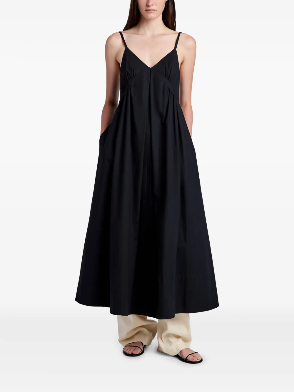 Proenza Schouler White Label Barker jurk - Zwart