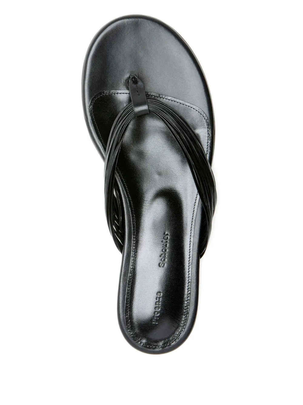 Proenza Schouler Teenslippers met franje Zwart