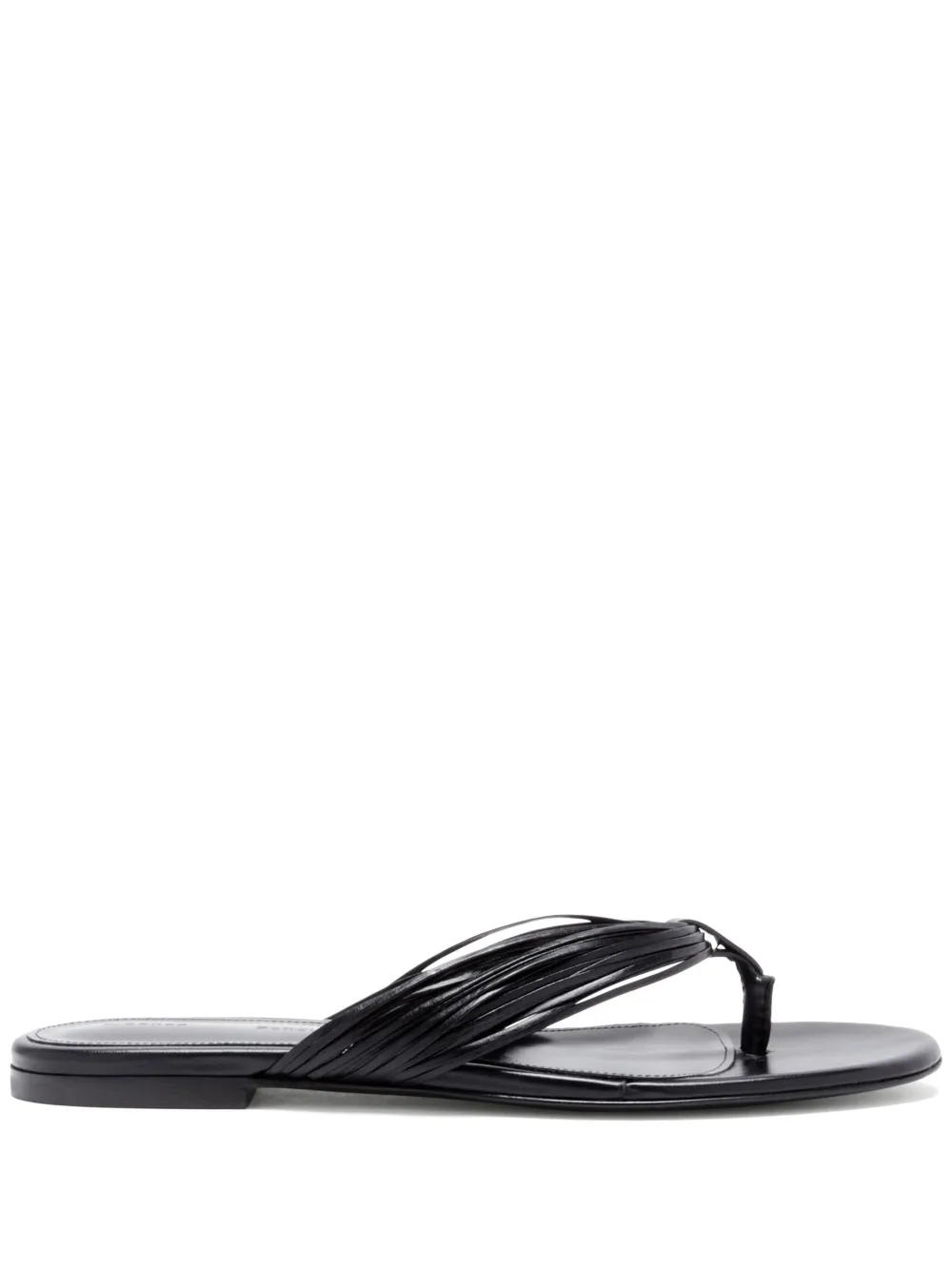 Proenza Schouler fringe-detail flip flops Black