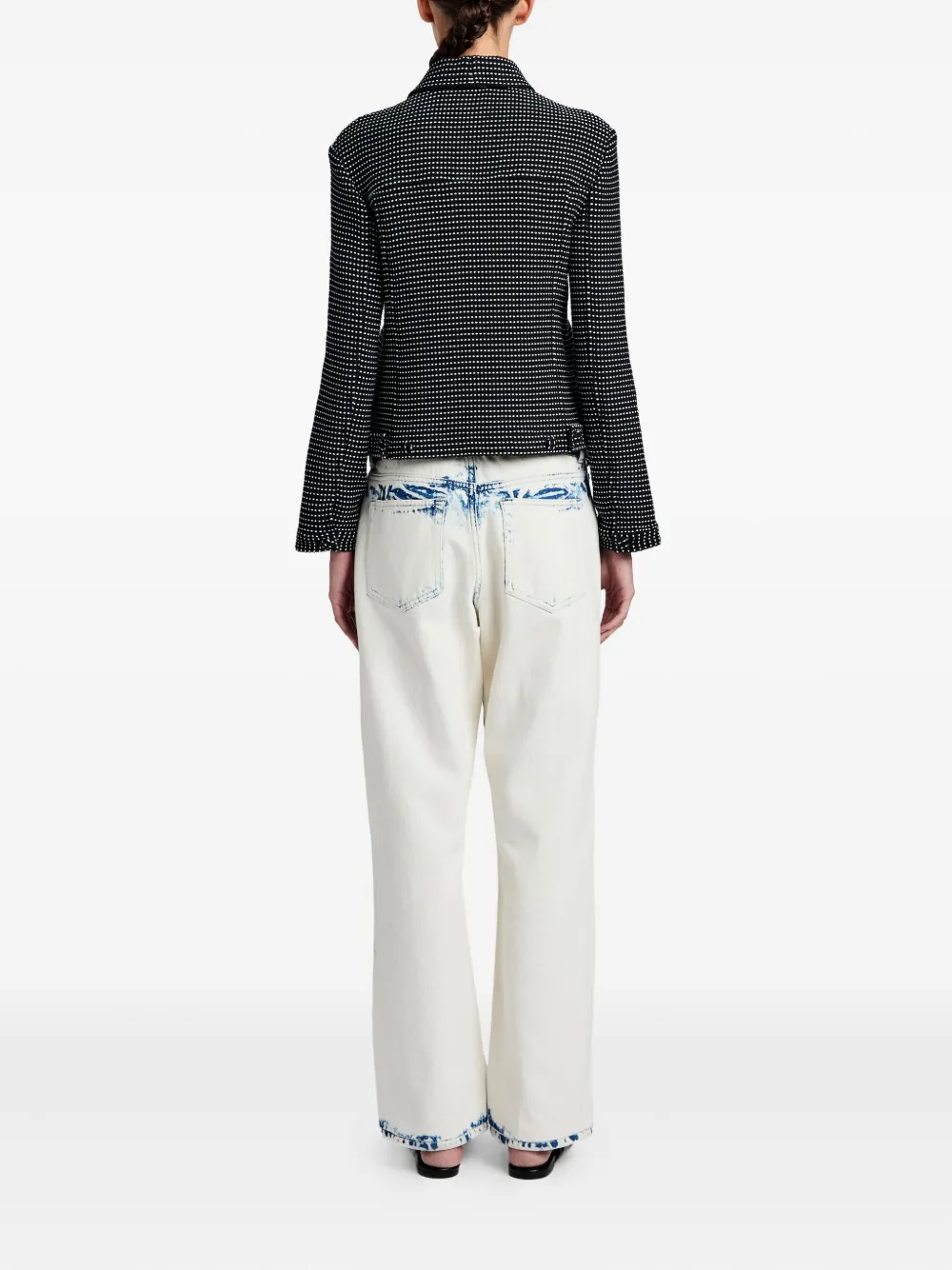 Proenza Schouler White Label Jack met stippen en zak Zwart