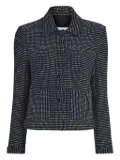 Proenza Schouler White Label dot-pattern pocket jacket - Black