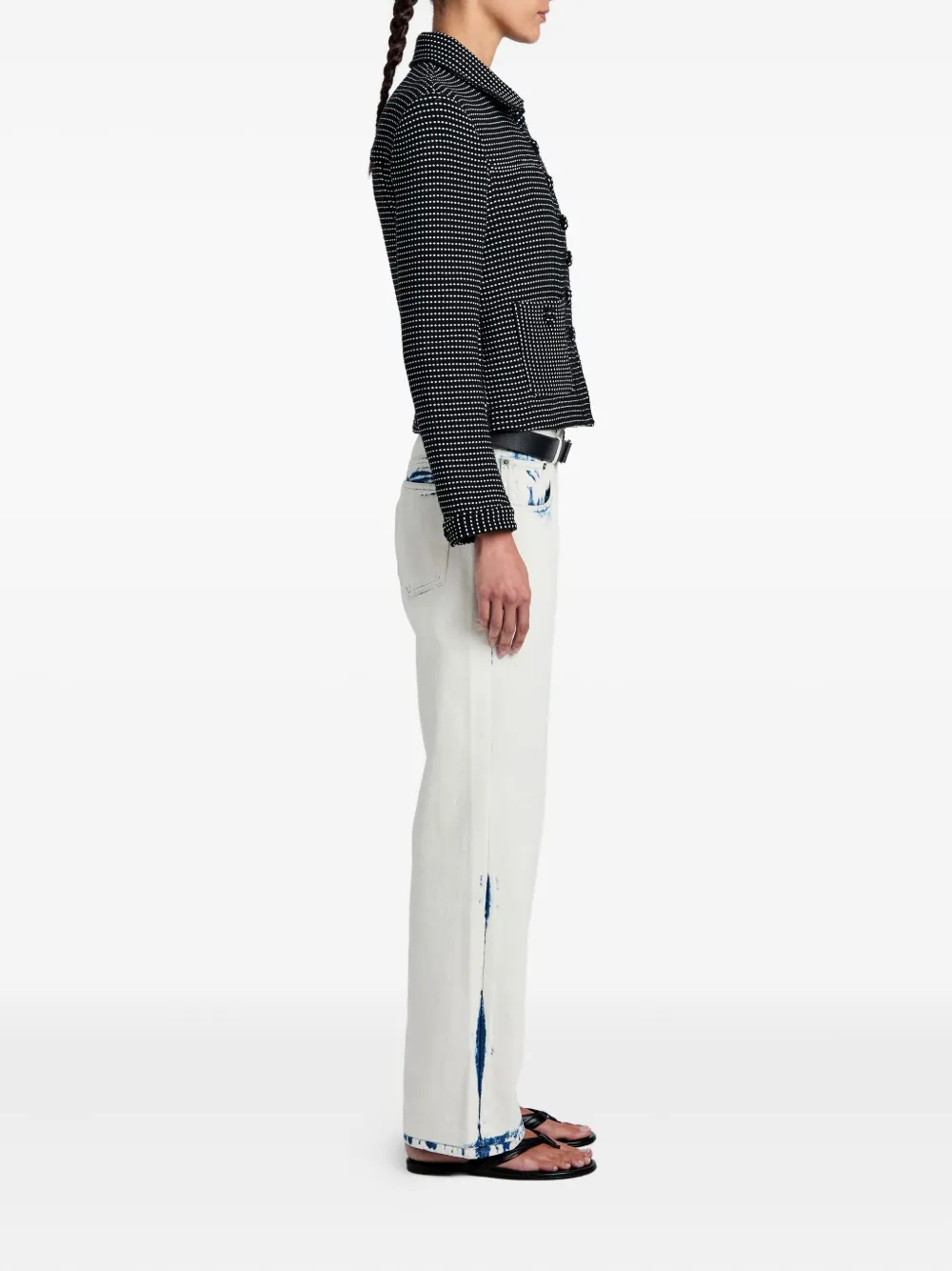 Proenza Schouler White Label Jack met stippen en zak Zwart