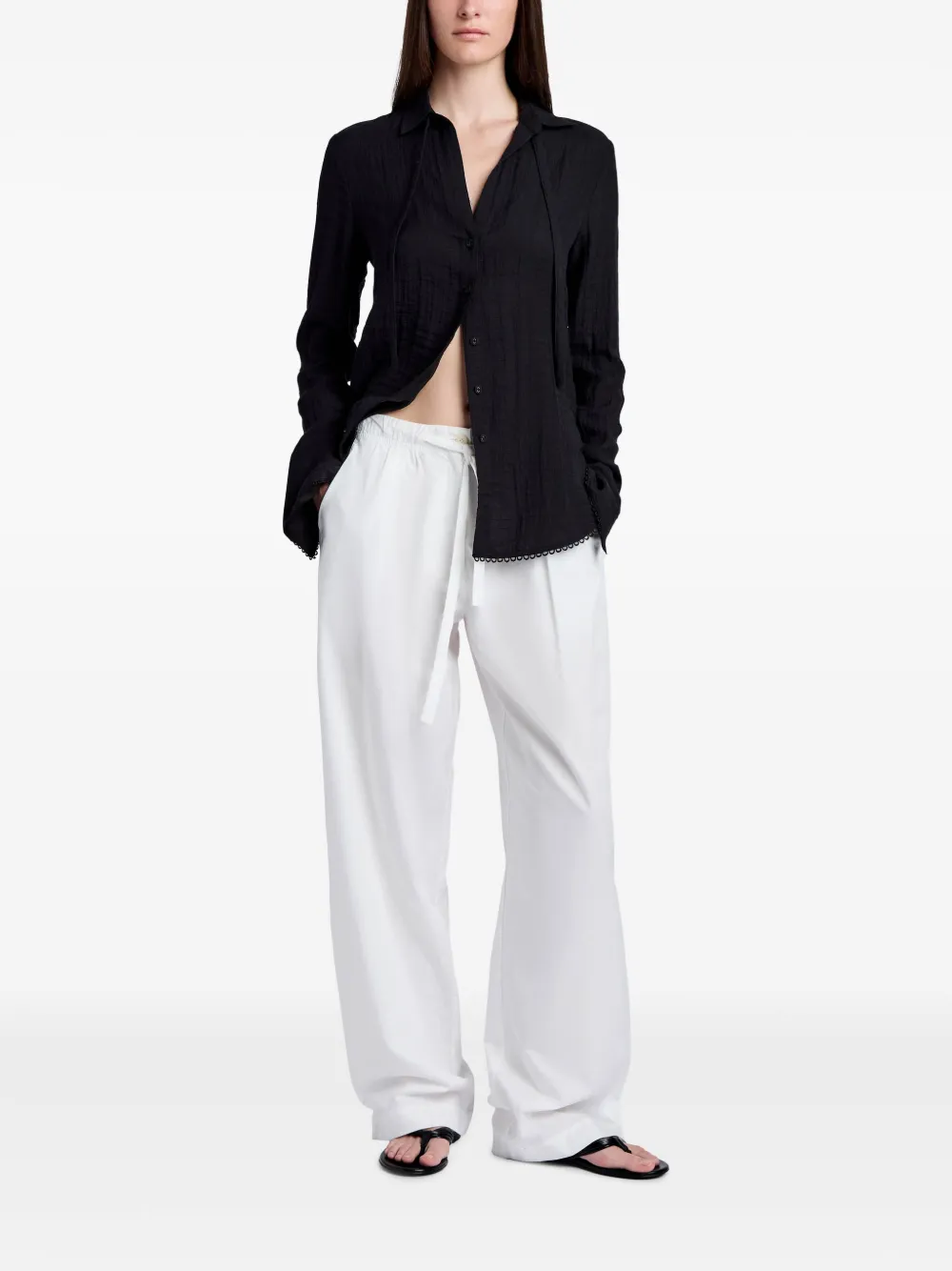 Proenza Schouler White Label Cami blouse - Zwart