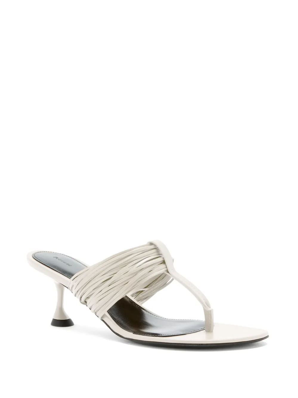 Proenza Schouler Sandalen met gesmockt detail en hak - Wit