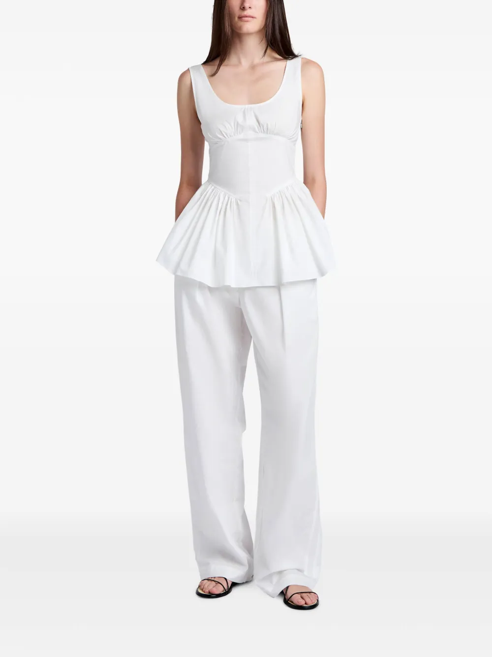 Proenza Schouler White Label Barrett broek - Wit
