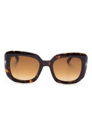 TOM FORD Eyewear clip-on Sunglasses | Brown | FARFETCH