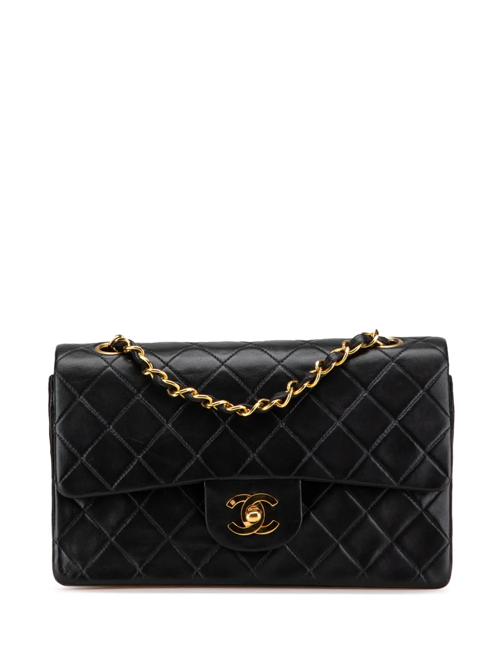 CHANEL Pre-Owned 1996-1997 Small Classic Lambskin Double Flap shoulder bag | Black | Image 1