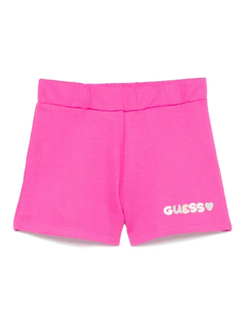 guess kids shorts con logo estampado
