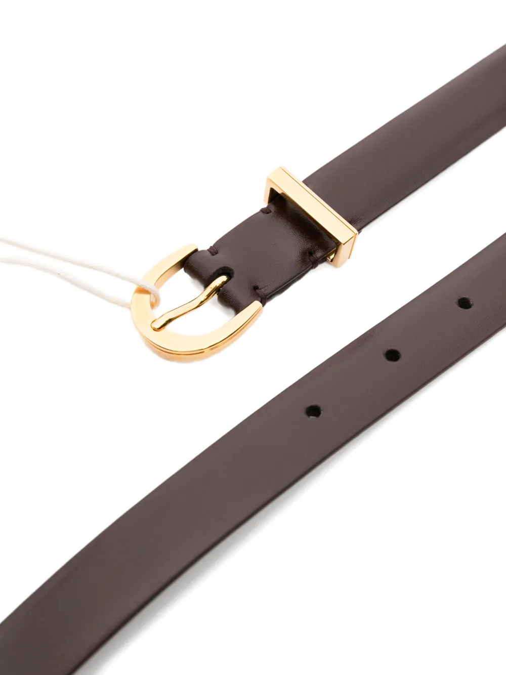 KHAITE leather belt Rood
